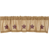 25920-Burlap-w-Burgundy-Stencil-Stars-Valance-16x72-image-2