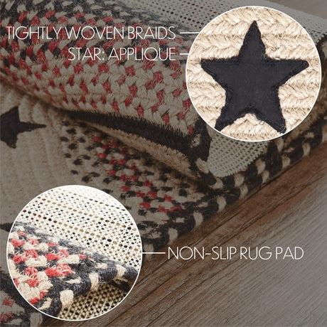 67004-Colonial-Star-Jute-Rug-Half-Circle-w-Pad-16.5x33-image-2