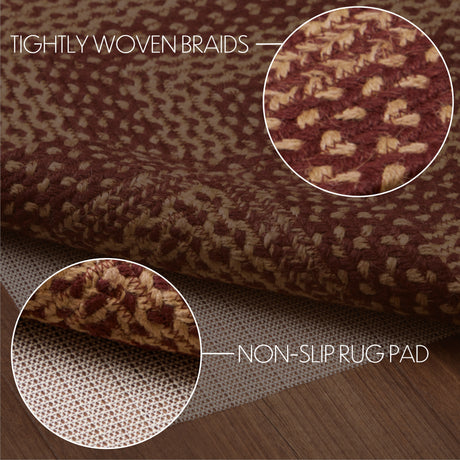 70592-Burgundy-Tan-Jute-Rug-Rect-w-Pad-20x30-image-2