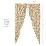 81201-Dorset-Gold-Floral-Prairie-Long-Panel-Set-of-2-84x36x18-image-1