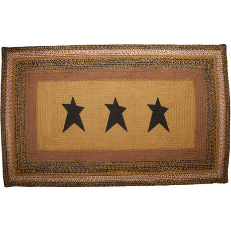 70716-Kettle-Grove-Jute-Rug-Rect-Stencil-Star-w-Pad-36x60-image-2