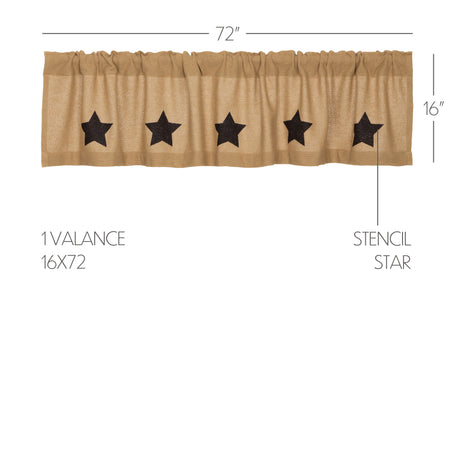 12399-Burlap-w-Black-Stencil-Stars-Valance-16x72-image-2