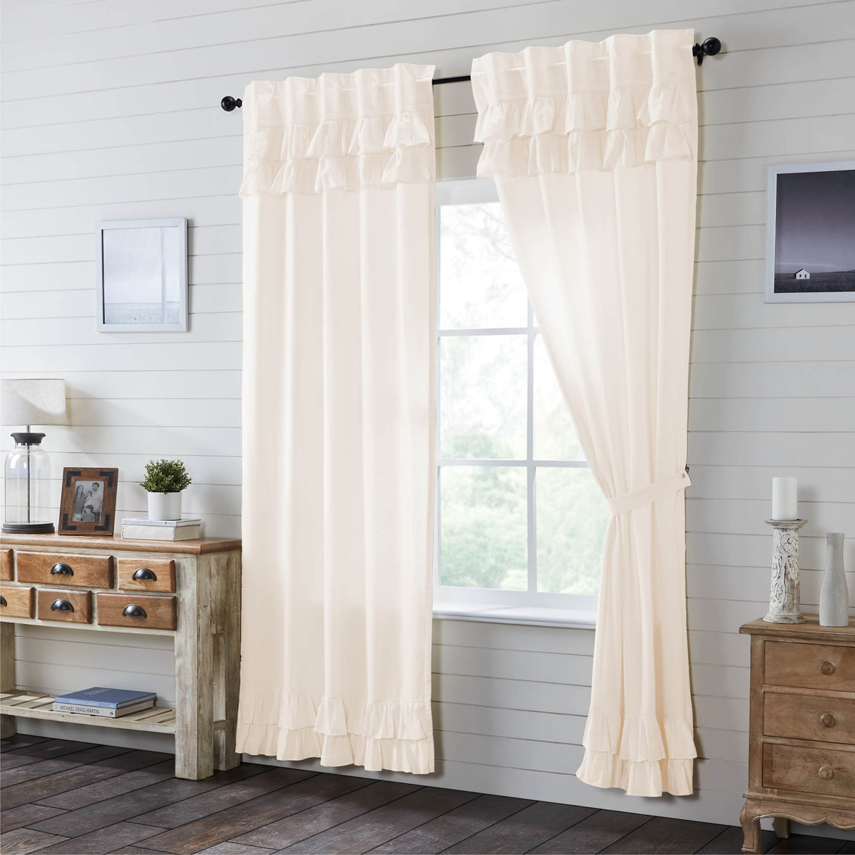 81499-Simple-Life-Flax-Antique-White-Ruffled-Panel-Set-of-2-96x40-image-1