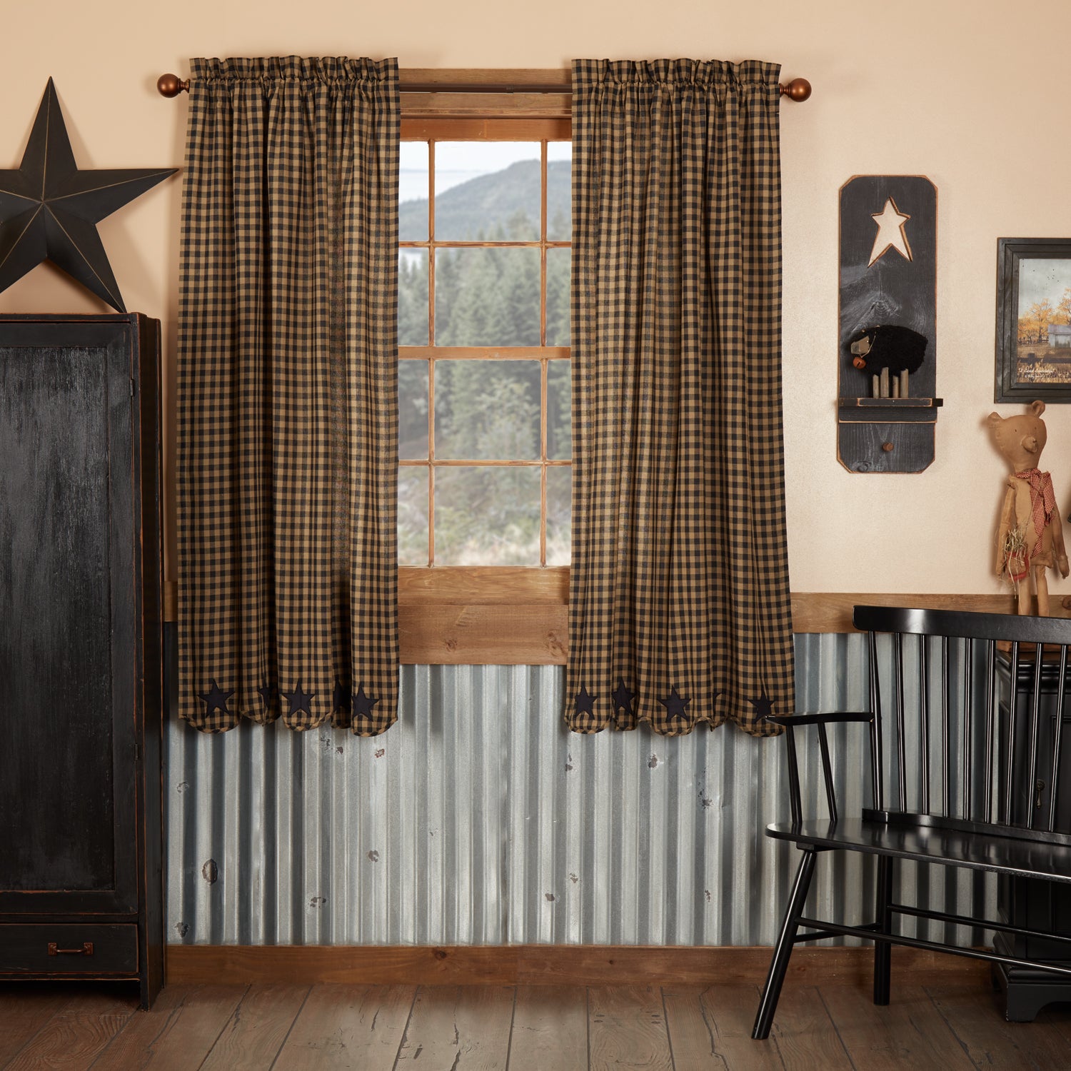 Scalloped Window Curtains Vhc Brands