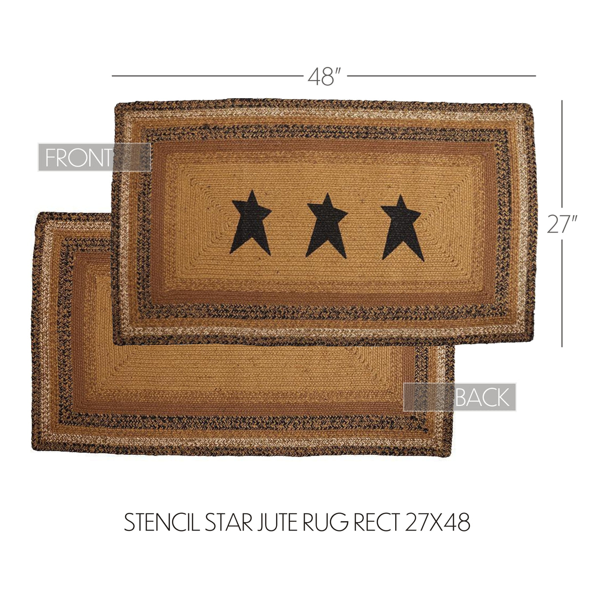 69478-Kettle-Grove-Jute-Rug-Rect-Stencil-Stars-w-Pad-27x48-image-3