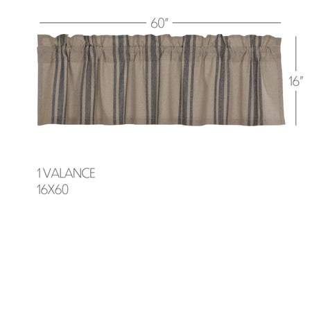 70113-Grain-Sack-Charcoal-Valance-16x60-image-2