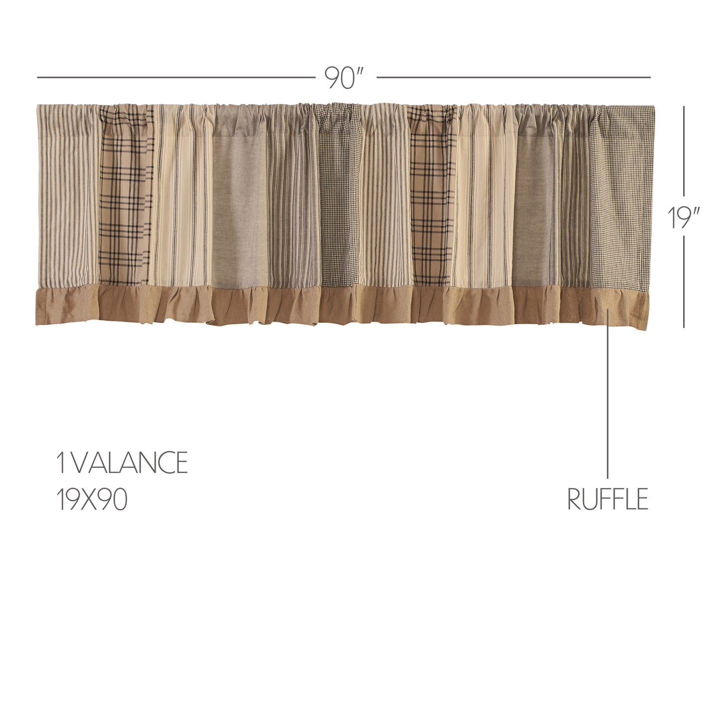 38041-Sawyer-Mill-Charcoal-Patchwork-Valance-19x90-image-1