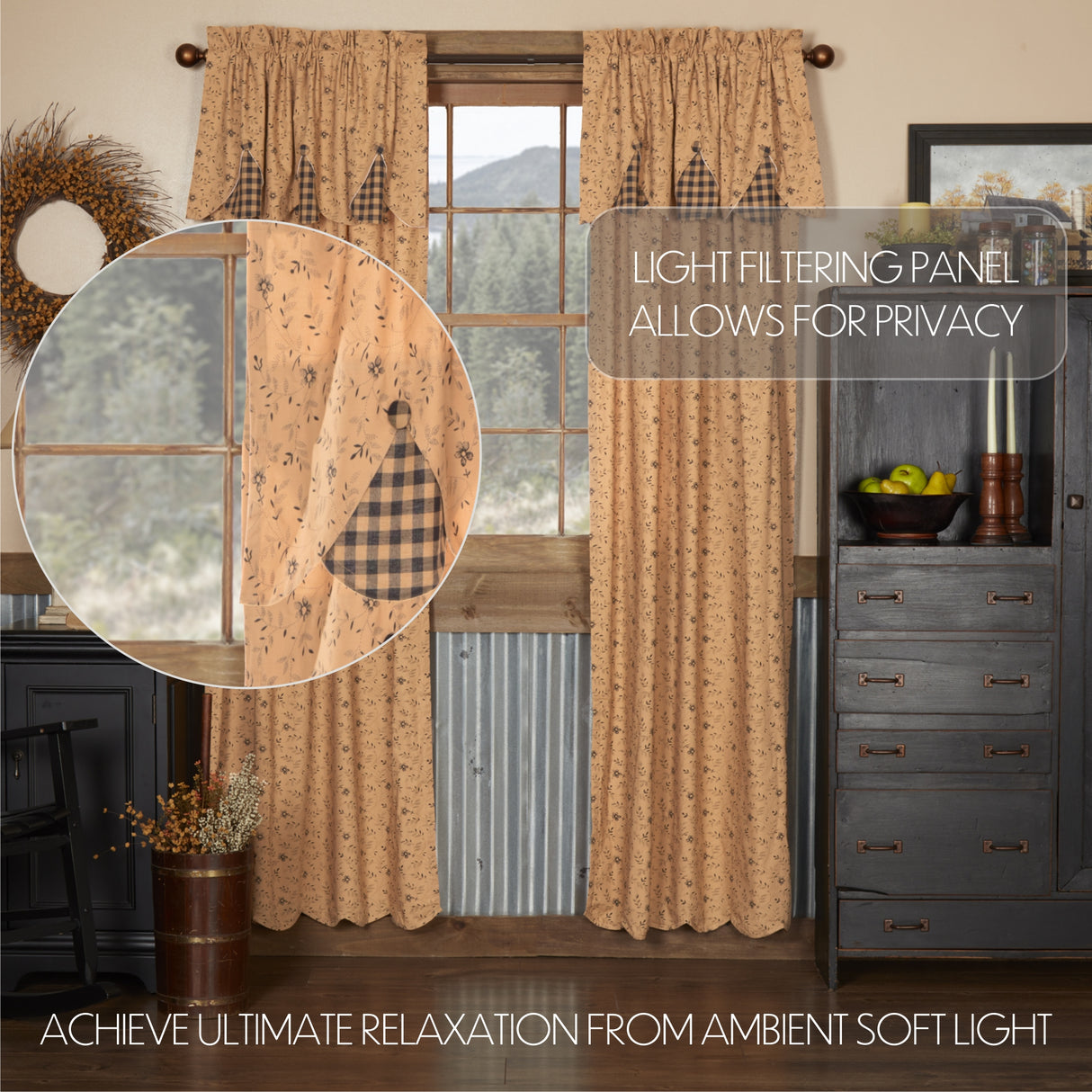 39475-Maisie-Panel-with-Attached-Scalloped-Layered-Valance-Set-of-2-84x40-image-2