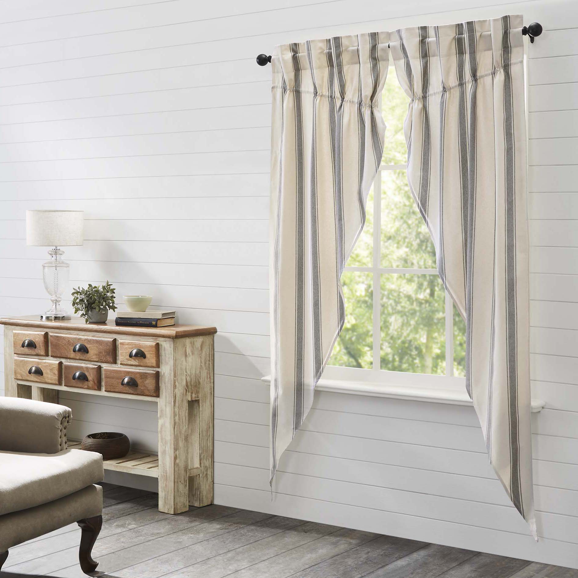 VHC Brands Grace Grain Sack Stripe Prairie Panel - Thumbnail 2