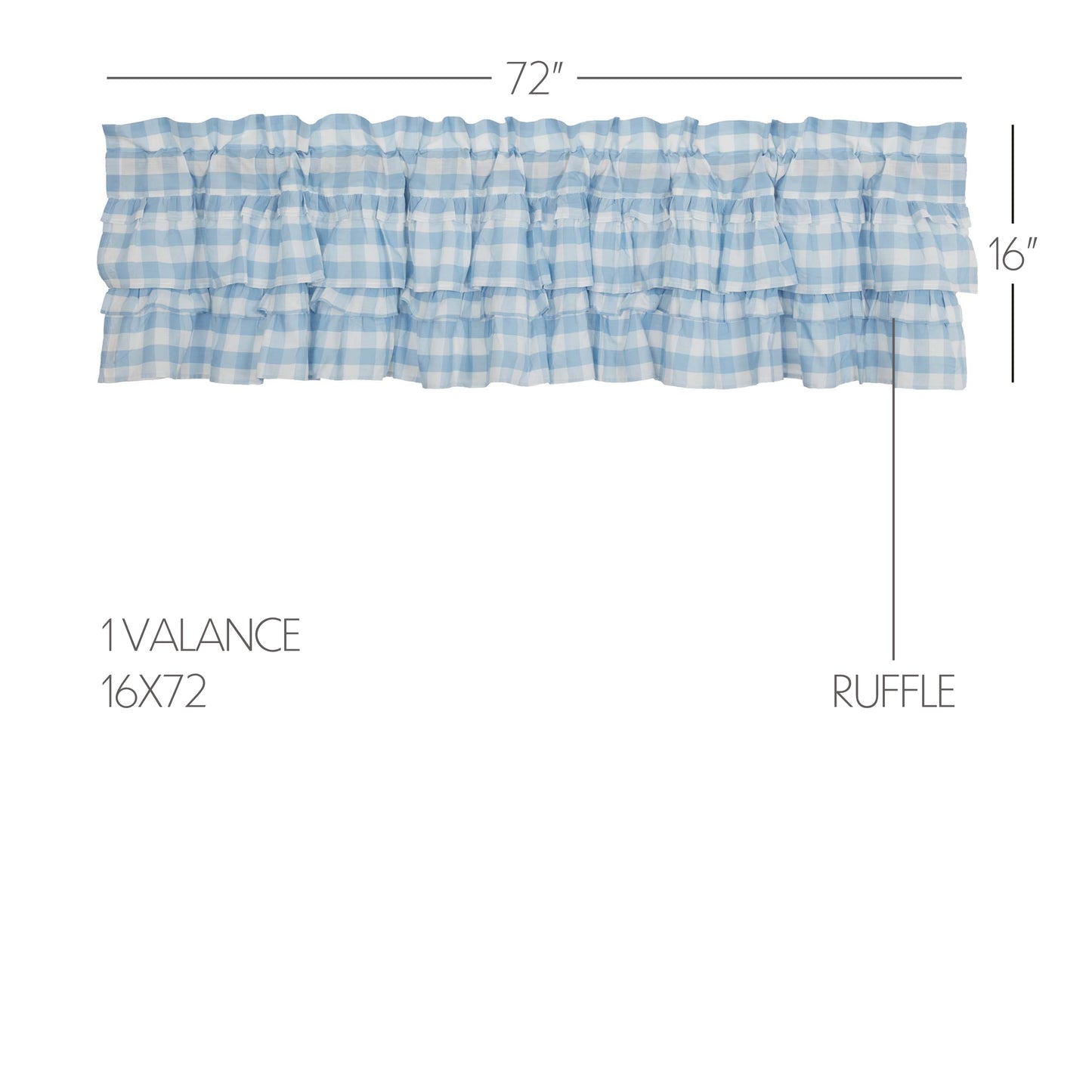 69918-Annie-Buffalo-Blue-Check-Ruffled-Valance-16x72-image-1