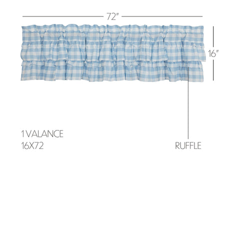 69918-Annie-Buffalo-Blue-Check-Ruffled-Valance-16x72-image-1