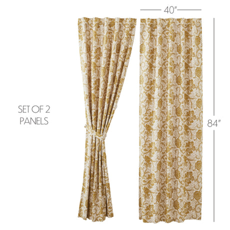 81199-Dorset-Gold-Floral-Panel-Set-of-2-84x40-image-1