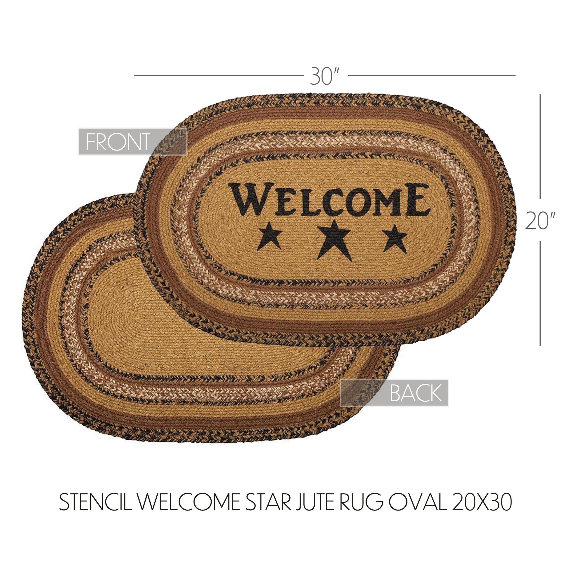 69792-Kettle-Grove-Jute-Rug-Oval-Stencil-Welcome-w-Pad-20x30-image-7