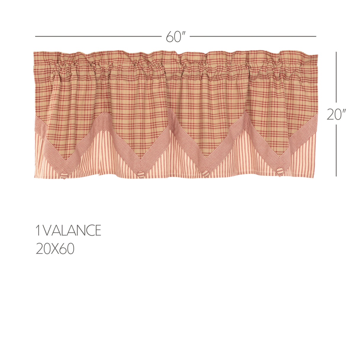 51965-Sawyer-Mill-Red-Valance-Layered-20x60-image-1