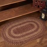 70707-Burgundy-Tan-Jute-Rug-Oval-w-Pad-24x36-image-4