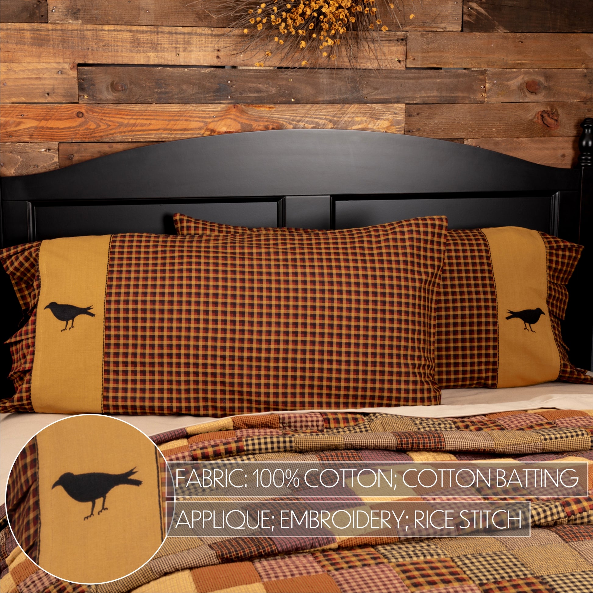 45604-Heritage-Farms-Crow-King-Pillow-Case-Set-of-2-21x40-image-2