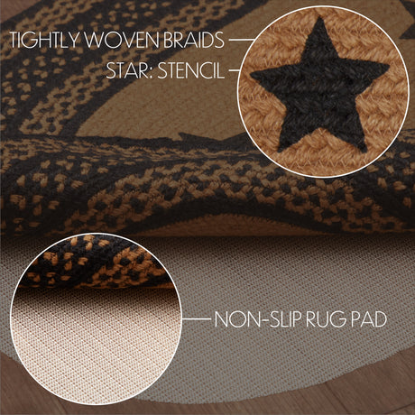 69434-Farmhouse-Jute-Rug-Oval-Stencil-Stars-w-Pad-24x36-image-3