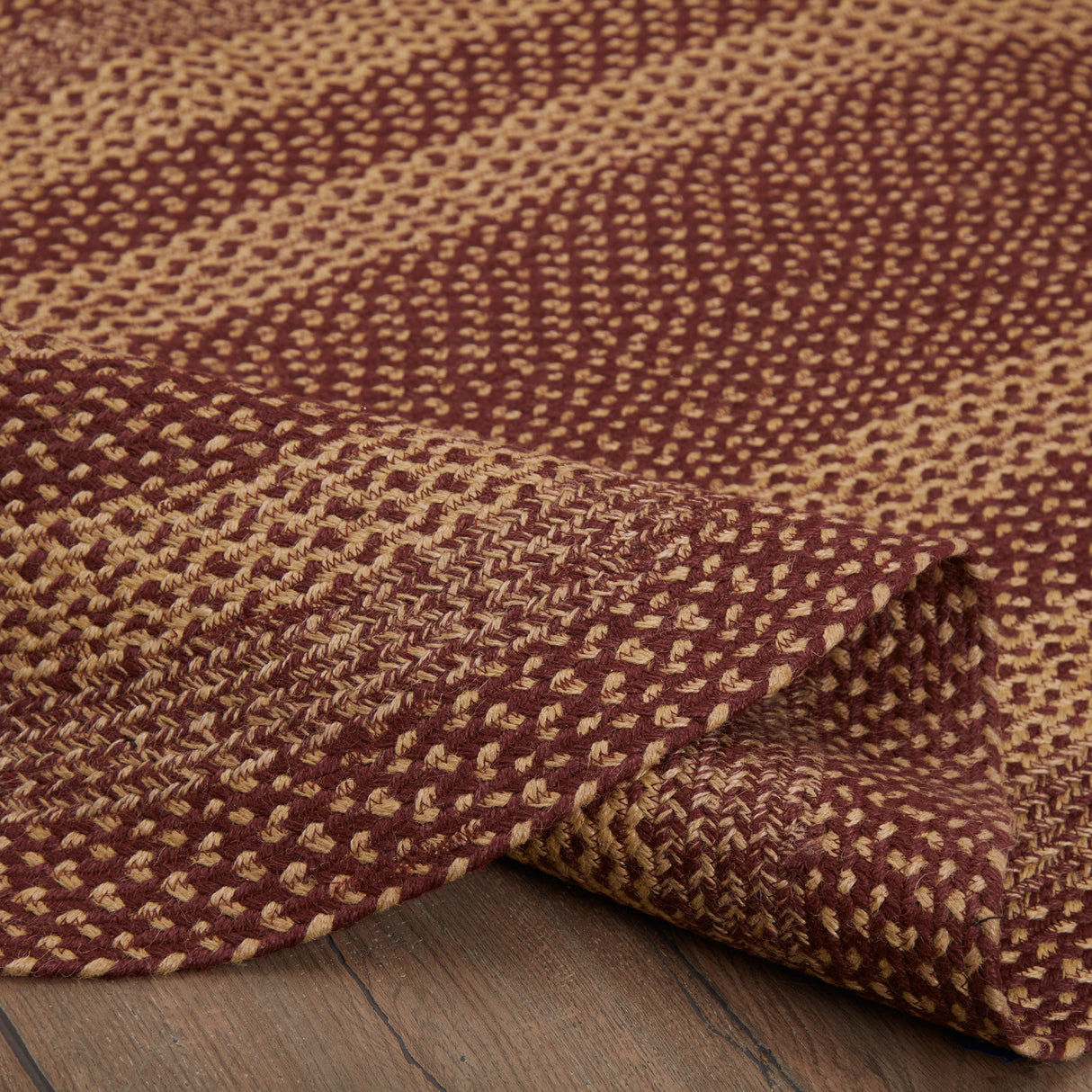 70591-Burgundy-Tan-Jute-Rug-Oval-w-Pad-36x60-image-9