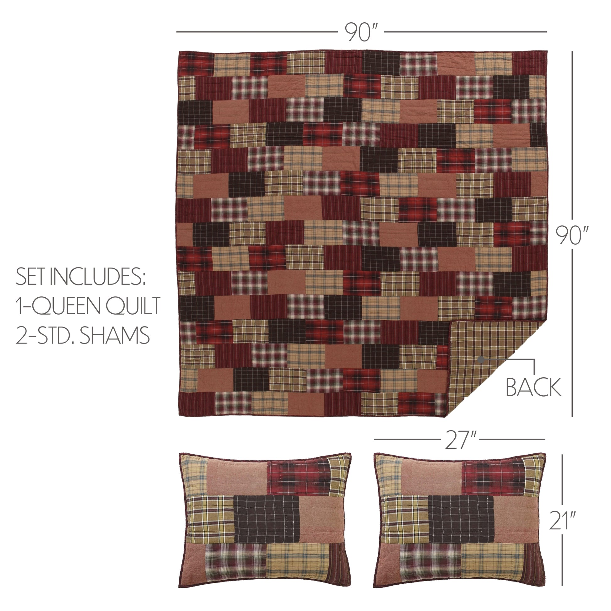 20 Pieces Plaid Fabrics Square Tartan Fabric Buffalo Algeria