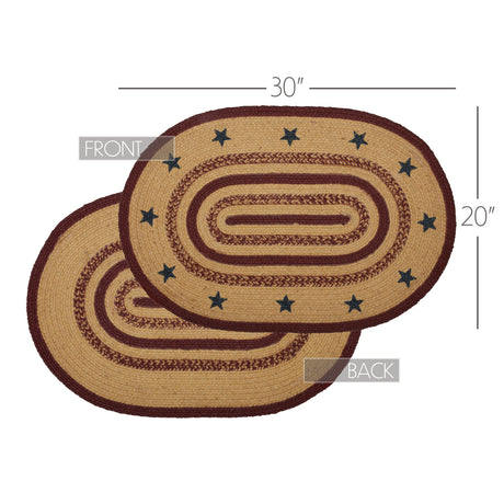 69486-Potomac-Jute-Rug-Oval-Stencil-Stars-w-Pad-20x30-image-7