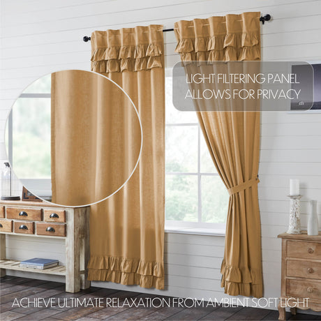 81501-Simple-Life-Flax-Khaki-Ruffled-Panel-Set-of-2-96x40-image-2