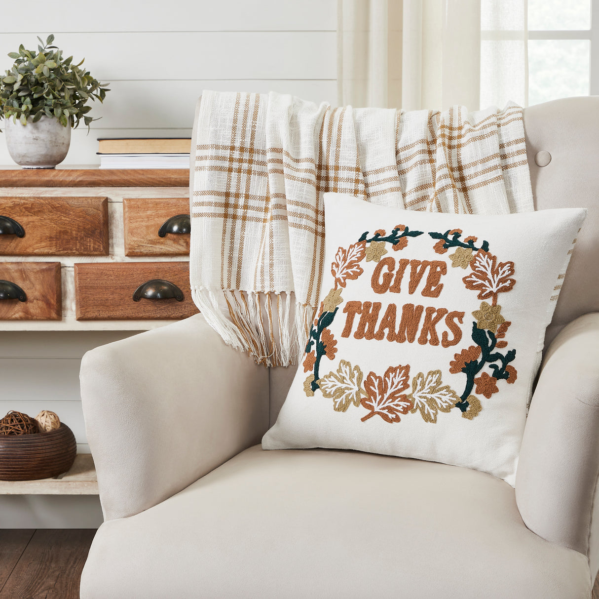 80550-Wheat-Plaid-Give-Thanks-Pillow-Cover-18x18-image-3