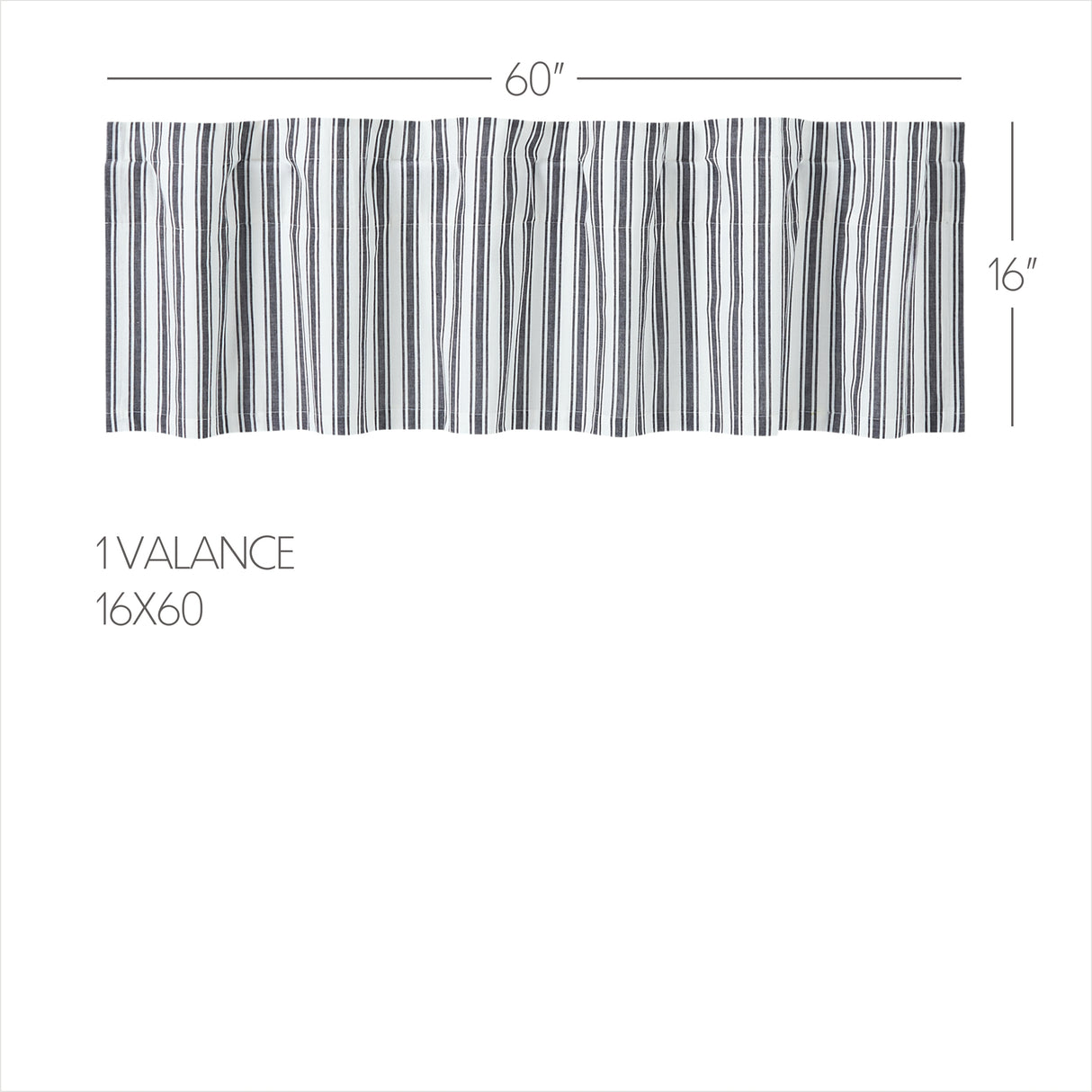 80490-Sawyer-Mill-Black-Ticking-Stripe-Valance-16x60-image-1