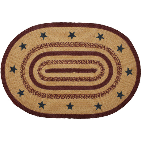 69486-Potomac-Jute-Rug-Oval-Stencil-Stars-w-Pad-20x30-image-1