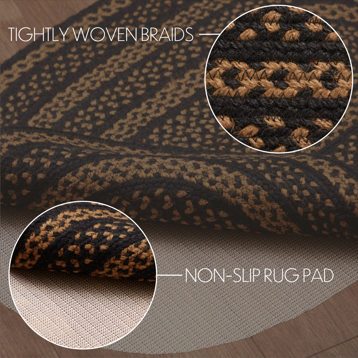 69430-Black-Tan-Jute-Rug-Oval-w-Pad-24x36-image-4