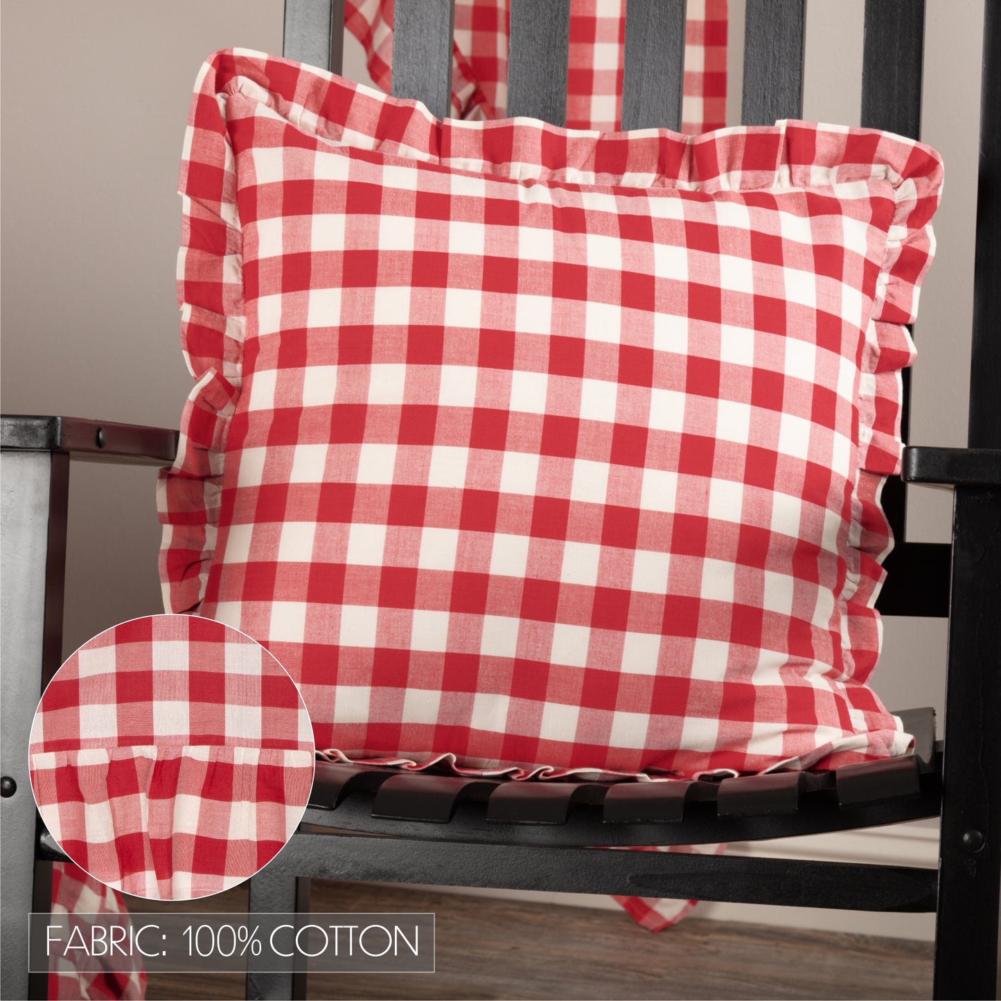 51116-Annie-Buffalo-Red-Check-Ruffled-Fabric-Pillow-18x18-image-2
