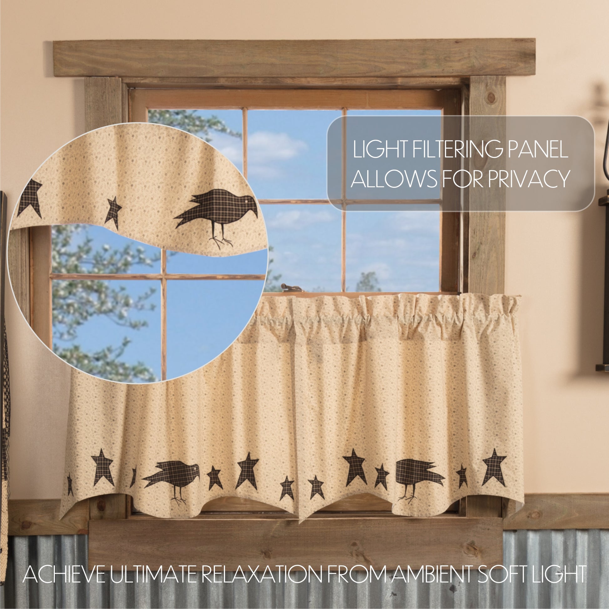 45606-Kettle-Grove-Applique-Crow-and-Star-Tier-Set-of-2-L24xW36-image-3