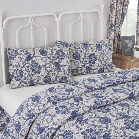 81246-Dorset-Navy-Floral-Ruffled-Standard-Pillow-Case-Set-of-2-21x26-4-image-3