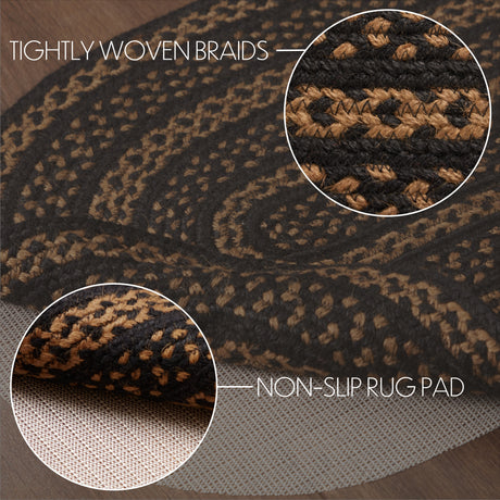 69428-Black-Tan-Jute-Rug-Oval-w-Pad-20x30-image-4