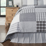 80453-Sawyer-Mill-Black-Ticking-Stripe-King-Bed-Skirt-78x80x16-image-2