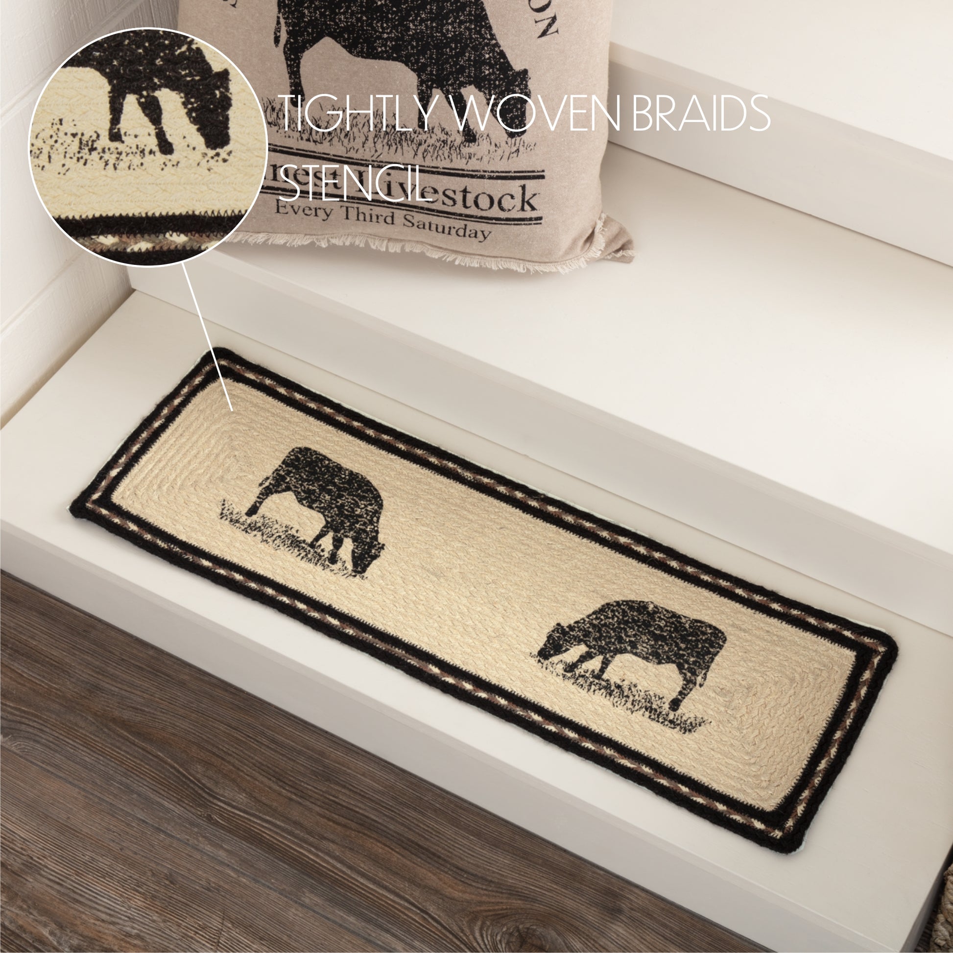 45807-Sawyer-Mill-Charcoal-Cow-Jute-Stair-Tread-Rect-Latex-8.5x27-image-2