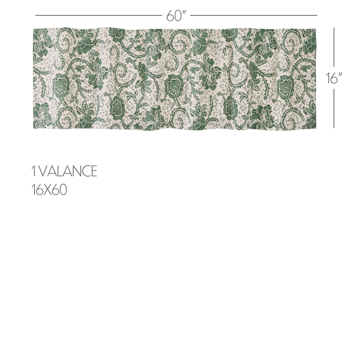 81232-Dorset-Green-Floral-Valance-16x60-image-1