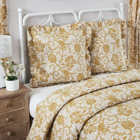 81192-Dorset-Gold-Floral-Fabric-Euro-Sham-26x26-image-3