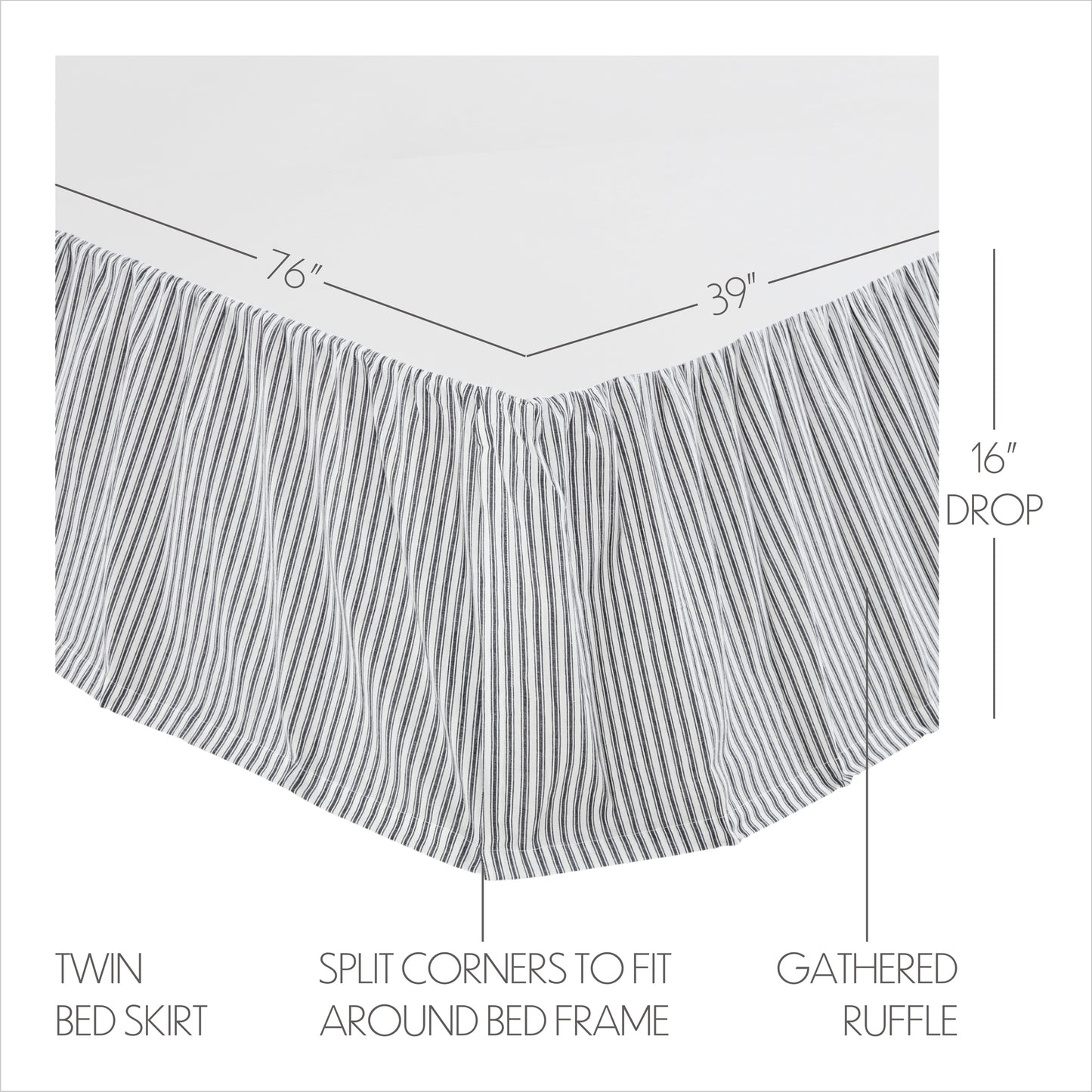 80455-Sawyer-Mill-Black-Ticking-Stripe-Twin-Bed-Skirt-39x76x16-image-3