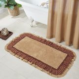 80269-Burlap-Natural-w-Burgundy-Check-Bathmat-27x48-image-3