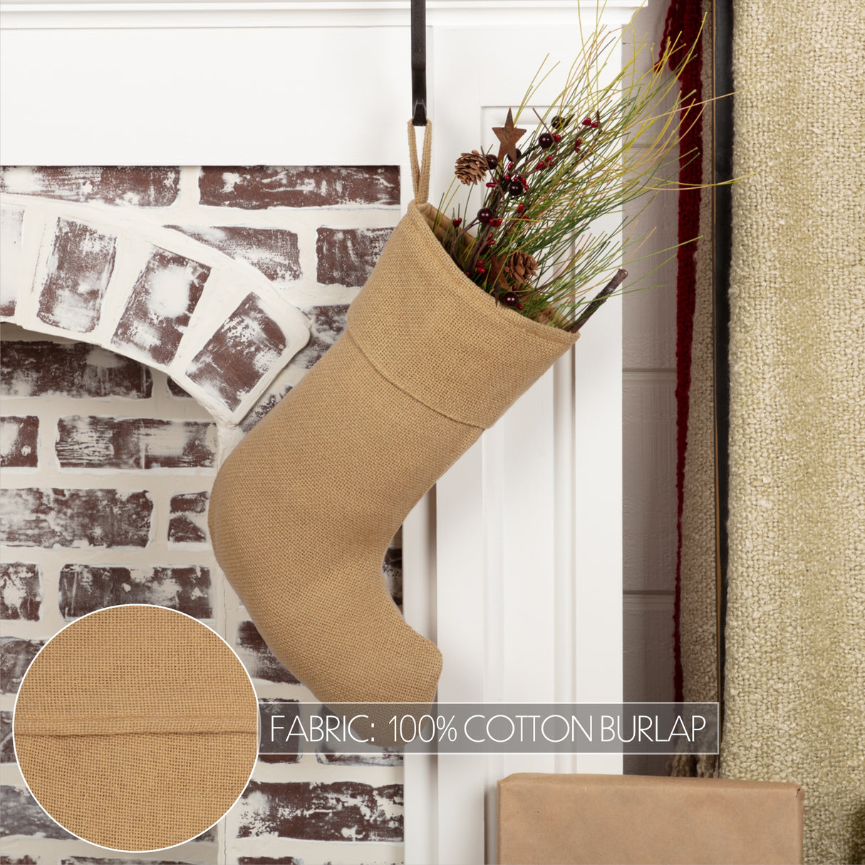 32254-Festive-Natural-Burlap-Stocking-11x15-image