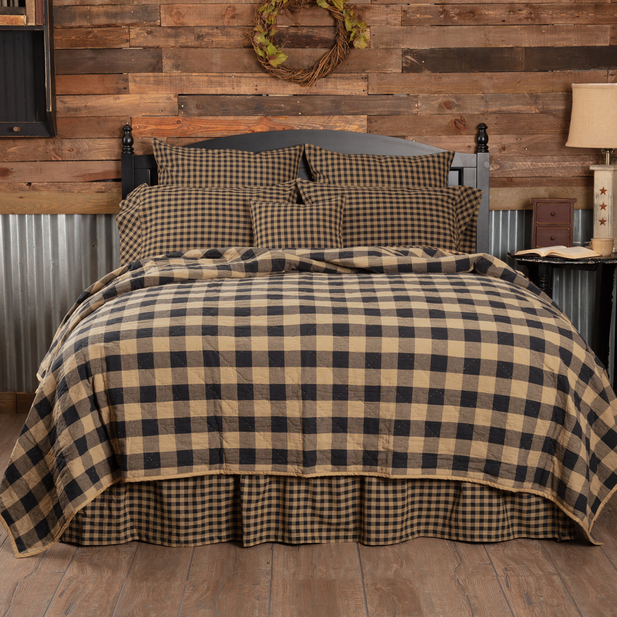 51780-Black-Check-California-King-Quilt-Coverlet-130Wx115L-image-5