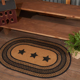 69434-Farmhouse-Jute-Rug-Oval-Stencil-Stars-w-Pad-24x36-image-5